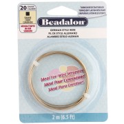 0.81 mm Square Raw Brass Wire - German Style Wire - Tarnish-Resistant x2m