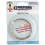 0.81 mm Square Raw Brass Wire - German Style Wire - Tarnish-Resistant x2m