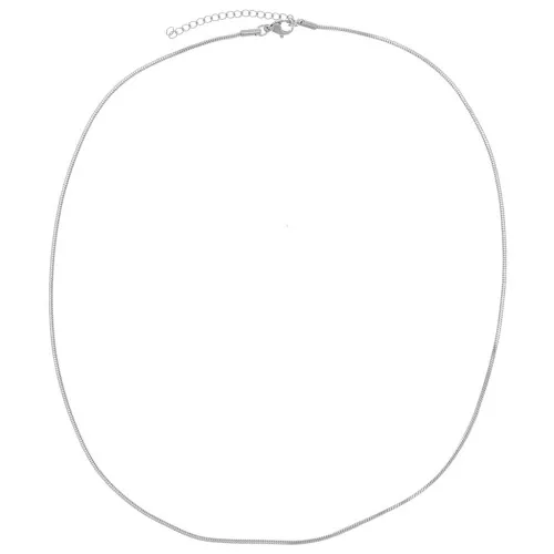 Square stainless steel Choker Snake links 1.45mm x 51cm