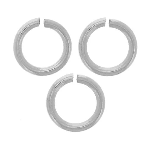 Jumprings open 4x0.6mm 316L Stainless steel x10
