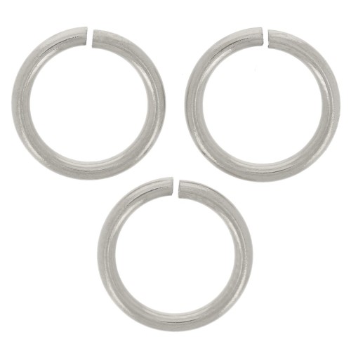 7x1mm Stainless steel Open Jump rings x25