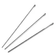 Stainless steel Silver Head pin 40x0.6mm x10