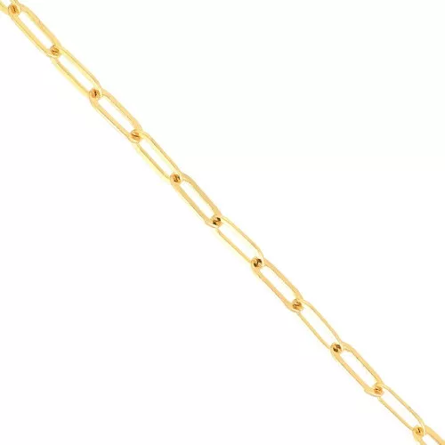 4.3mm Brass rectangle mesh chain - Gold Tone x1m