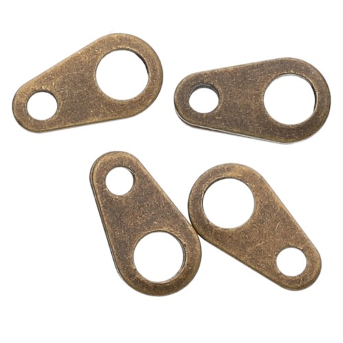 Tags 9x5mm Bronze tone x144