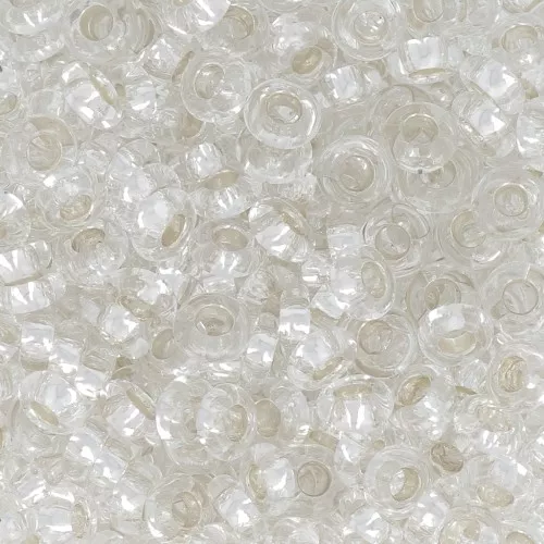 Toho seed beads Demi Round 6/0 TO6RPF21 - Silver Lined Crystal Permanent Finish x5
