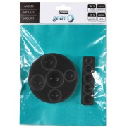 Half-sphere silicone mold for two-component resin cabochons x1