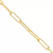 3.7mm Gold filled Rectangular chain x20cm