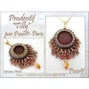 2x5mm Piros® Glass beads by Puca® - Metallic Mat Green Spotted x10g