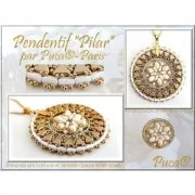 2x5mm Piros® Glass beads by Puca® - Metallic Mat Green Spotted x10g