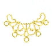 Filigree spacer 27x20mm fine Gold plated x1|raw }}