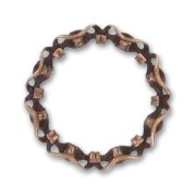 Filigreed ring 16mm Old copper tone x1|raw }}