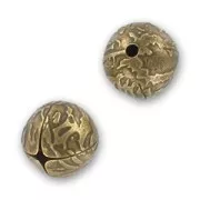 Filigreed metal ball 15mm Bronze tone x1