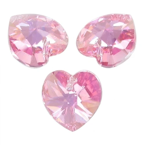 PureCrystal 6228 Heart 14,4x14mm Light Rose AB x1
