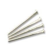 925 Sterling Silver head pin 13x1.5x0.7mm x20|raw }}