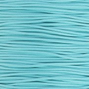 European cotton waxed cord 1.3mm Turquoise x 1 m