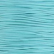 European cotton waxed cord 1.3mm Turquoise x 1 m