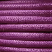 European cotton waxed cord 1.3mm Plum x 1 m