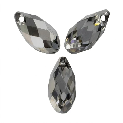 PureCrystal Drops 6010 Crystal Silver Night 11x5.5mm x4