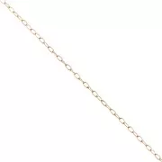 0.45mm Stainless steel 316L Fine mesh Rectangle chain - Gold Tone x1m