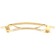 78mm Hair clip - Fine Gold Plated x1|raw }}
