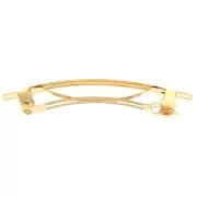 78mm Hair clip - Fine Gold Plated x1