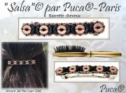 78mm Hair clip - Fine Gold Plated x1