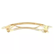 58mm Hair clip - Fine Gold Plated x1
