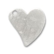 Design heart charms 11mm Silver tone x4|raw }}