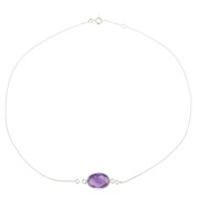 41cm 925 Sterling Silver cable chain choker for spacer x1