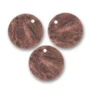 Crumbled sequins 15mm Old copper tone x5