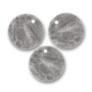 Crumbled sequins 15mm Old silver tone x5