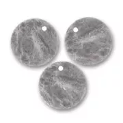 Crumbled sequins 15mm Old silver tone x5