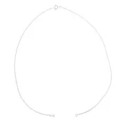 40cm 925 Sterling Silver curb chain choker for spacer x1