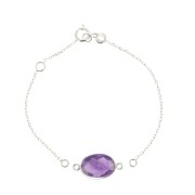 925 Sterling Silver Children's size cable mesh bracelet for spacer x13cm