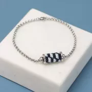 3mm Stainless Steel 316L Diamond cut mesh chain x1m