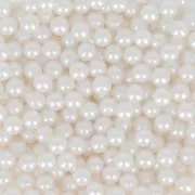 3mm PureCrystal 5809 Mini Round beads without hole - White Pearl x25