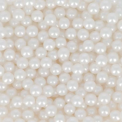 3mm PureCrystal 5809 Mini Round beads without hole - White Pearl x25