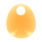 28.5x25mm Design pear-shaped pendant in acrylic - Transparent - Yellow x1|raw }}