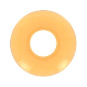 21mm Acrylic donut pendant - Transparent - Yellow x1|raw }}