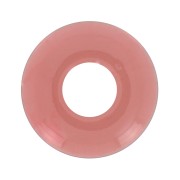 21mm Acrylic donut pendant - Transparent - Terracotta x1