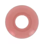 21mm Acrylic donut pendant - Transparent - Terracotta x1