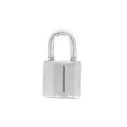 11x6mm 304 Stainless Steel Padlock Charm x1