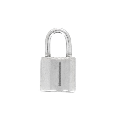 11x6mm 304 Stainless Steel Padlock Charm x1