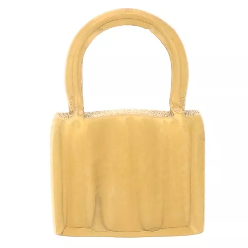 12x8 mm 304L Stainless Steel Padlock Charm - Gold Tone x1