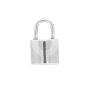 16x10mm Stainless Steel Padlock Charm x1|raw }}