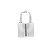 16x10mm Stainless Steel Padlock Charm x1