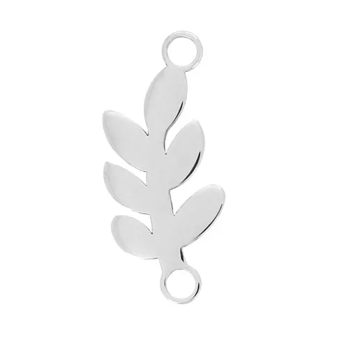 21x9mm 304L Stainless Steel 2-ring Leaf connector x1