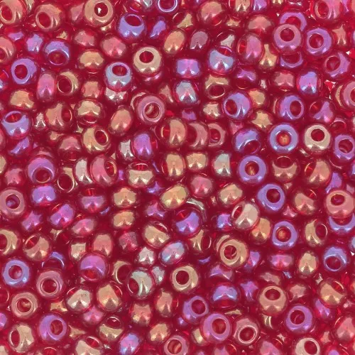 Preciosa Seed beads 9/0 2.5 mm - Siam AB x20g