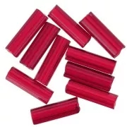 Preciosa Seed Beads, 6.5x2 mm Tubes, Siam, 20 g