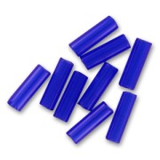 Preciosa Seed Beads, 6.5x2 mm Sapphire Tubes, 20 g